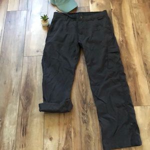 Stretch ZION PANT 32x32 Charcoal RollUp Snap Leg HIKING CAMPING